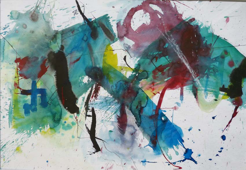 Lebensart VI.
Aquarell/Tusche.
70 x 100 cm. 2016